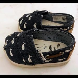 OCEANA NAVY WHALE EMBROIDERY TINY TOMS BIMINIS